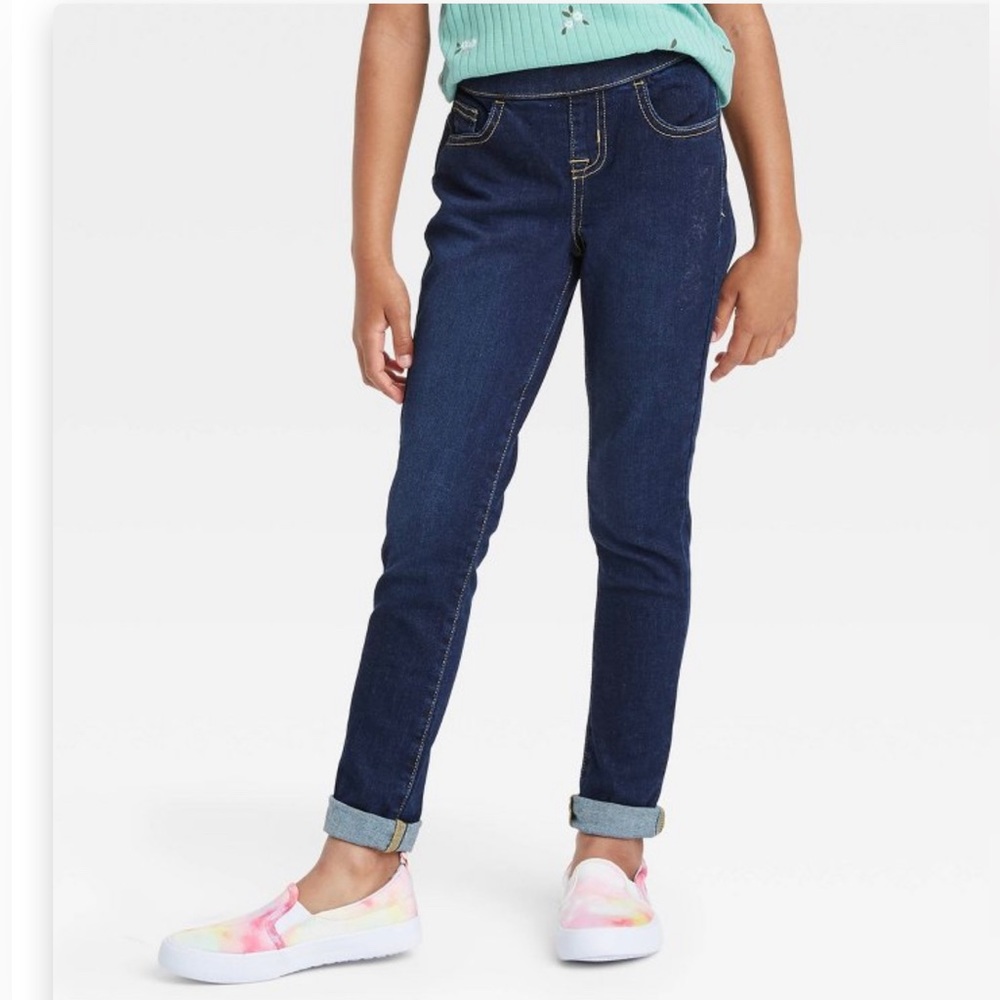 Cat & Jack - Girls Dark Blue, Pull-On, Jegging with 5 functional Pockets